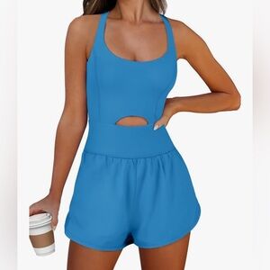 NEW Women’s Athletic Blue Romper - Small